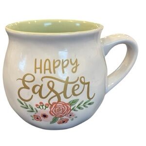 Threshold Happy Easter White Mug with Floral Design NEW